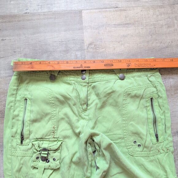 Da-Nang Lime Green Women's Cargo Shorts - Picture 5 of 10